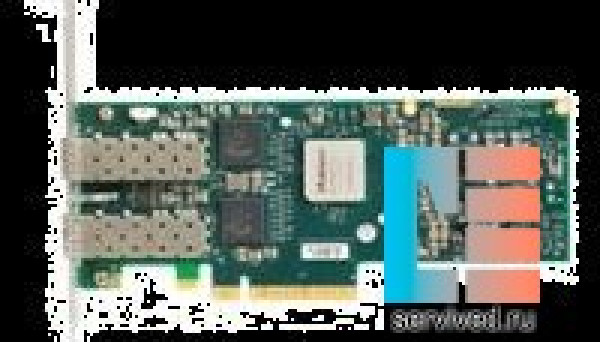 MNPH28B-XTC network interface card, dual-port, 10GigE, PCIe2.0 x8 2.5GT/s, mem-free, tall bracket, RoHS R5 (Hawk2) ConnectX EN