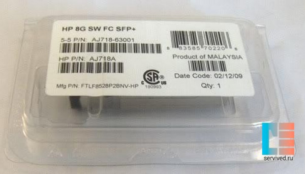 AJ718-63001 Short Wave FC SFP StorageWorks 8GB