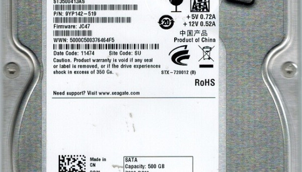 ST3500413AS 6Gb/s SATA III 500GB 3.5