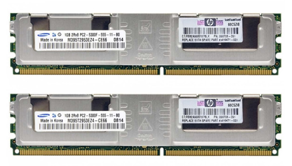 445225-B21 PC2-5300 1X1GB option kit 1GB FBD
