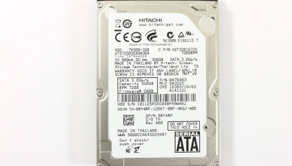 H2T3201672S 7200RPM 2.5&amp;apos;&amp;apos; SATA 320GB