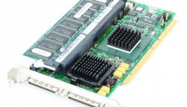 J4717 PCBX518-B1 LSI53C1030/Intel XScale IOP321 0Mb(256Mb) Int-2x68Pin Ext-2x68Pin RAID50 UW320SCSI PCI-X For PE750,800,830,850,14XX,18XX,28XX,68XX RAID PERC4/DC