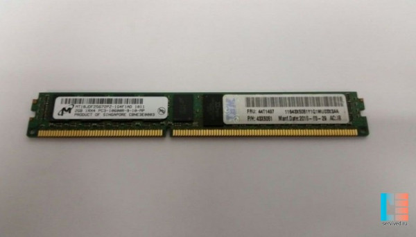 43X5051 DDR3 ECC 1R VLP PC3-10600 2Gb REG
