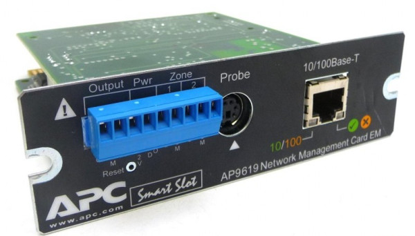 AP9619 Network Management Card with Env. Monitoring (HTTPS/SSL, SSH) APC UPS