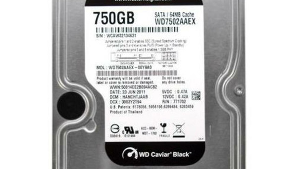 WD7502AAEX 6Gb/s 750Gb SATA Caviar Black