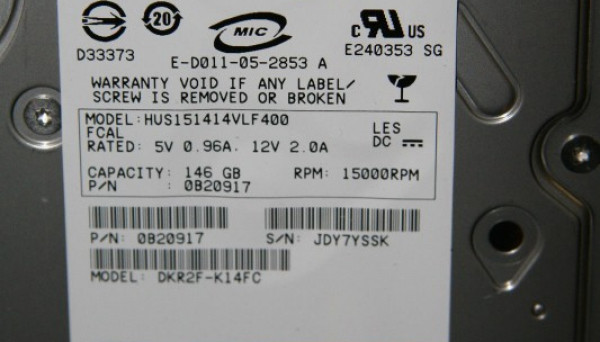 0B20955 15K 3.5 FC 146Gb