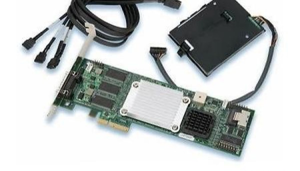 SRCSAS144E 128Mb PCI-E x4, SAS/SATA 3Gb/s RAID 0/1/5/10/50, 4-Channel, Cache RAID Controller