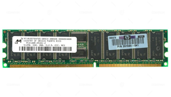 351108-B21 DL140 PC2100 SDRAM Kit (1x512Mb) 512MB ECC