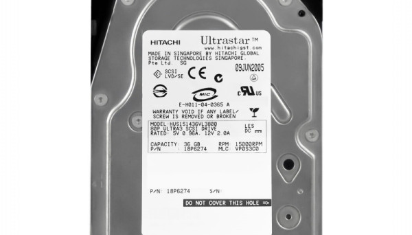 HUS151436VL3800 (U320/15K/8Mb/80pin) SCSI 36Gb