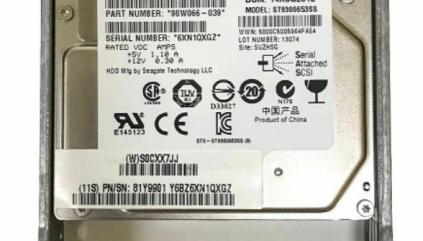 81Y9913 6GB 2.5 SAS 300GB 15K