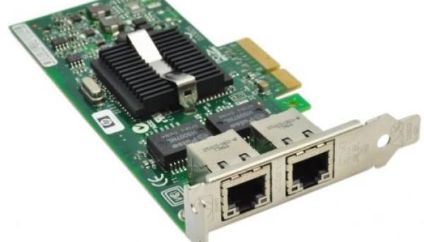 412648-B21 PCI-E4x Express Dual Port Gigabit Server Adapter Pro/1000 PT i82571EB 2x1/ 2xRJ45 LP NC360T PCI