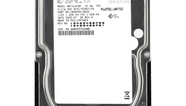 CA06350-B200 10K (U320/8Mb/80pin) SCSI 147Gb
