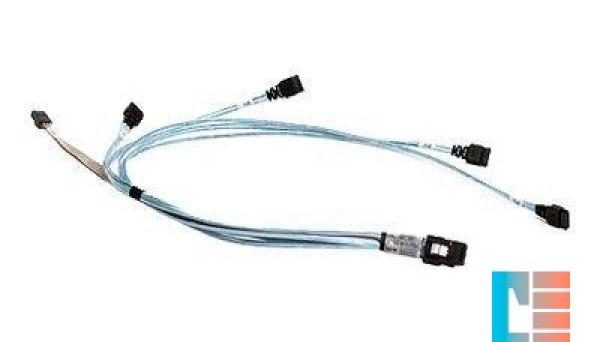 CBL-0188L 4 SATA 64/54/44/34CM, W/ 64CM SB, S. 26AWG SFF-8087 to