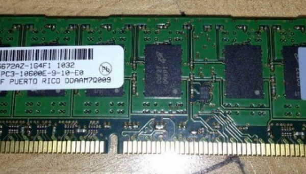500209-161 UNBUFFERED PC3-10600 ECC 2GB 1X2GB