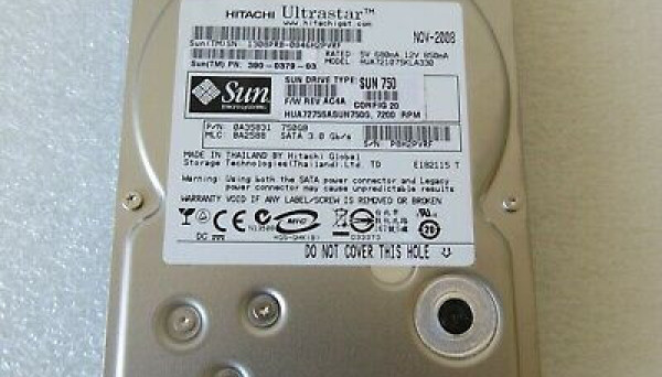 390-0379-04 Drive SATA 7.2k Hard Disk SUN 750GB
