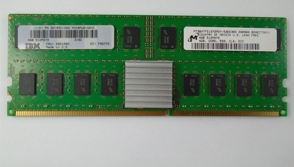 45D1202 REG DDR2 DIMM PC2-3200 ECC 4GB POWER6