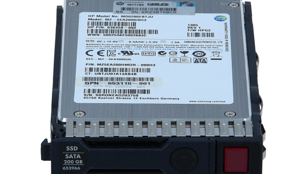 653118-B21 SC SATA MLC SFF 2.5in 200GB 3G