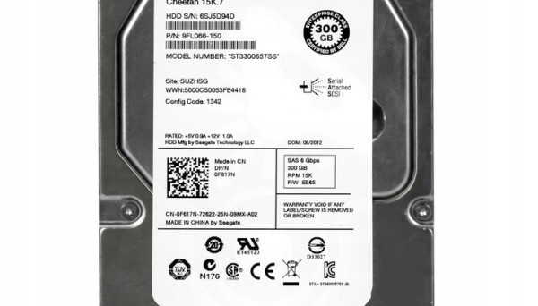 9FL066-150 (15K/16mb/6Gbs) SAS 300Gb Cheetah 15.K7