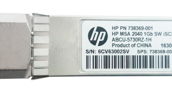 738369-001 SFP 1GbE iSCSI SFF pluggable MSA 1040