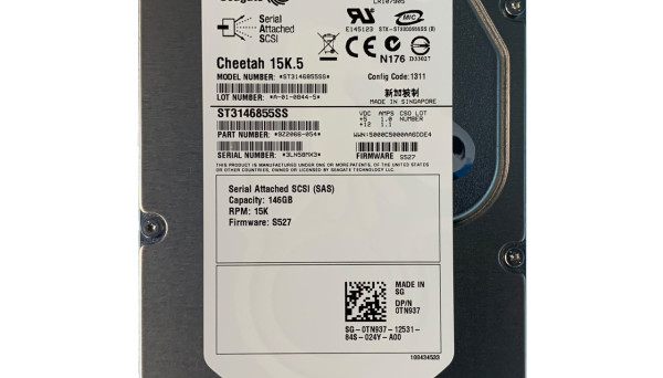 9Z2066-004 146,8Gb (U300/15000/8Mb) Dual Port SAS 3,5