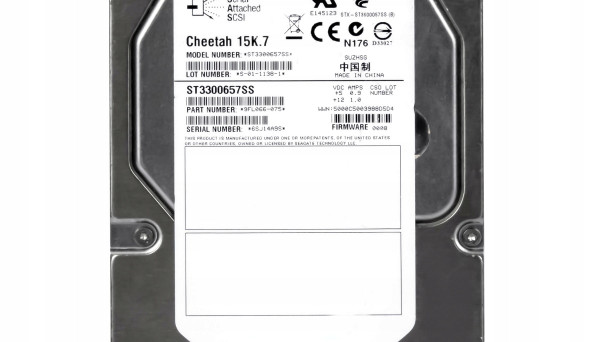 9FL066-008 (15K/16mb/6Gbs) SAS 300Gb Cheetah 15.K7
